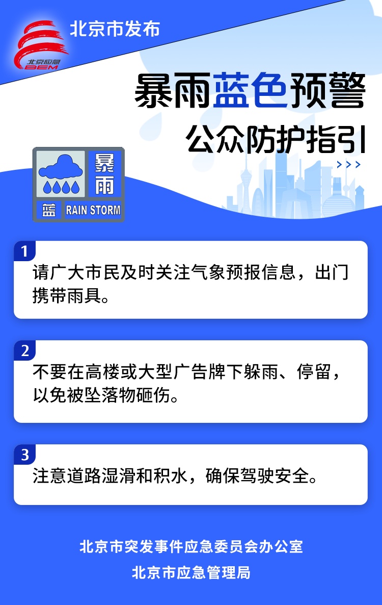 五预警齐发,北京启动防汛四级应急响应!下午至夜间有短时强降水,并伴有6、7级阵风 五预警齐发,北京启动防汛四级应急响应!下午至夜间有短时强降水,并伴有6、7级阵风