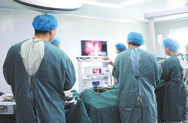 阑尾切除术,标志着来苏镇卫生院在微创技术领域取得了技术上的新突破