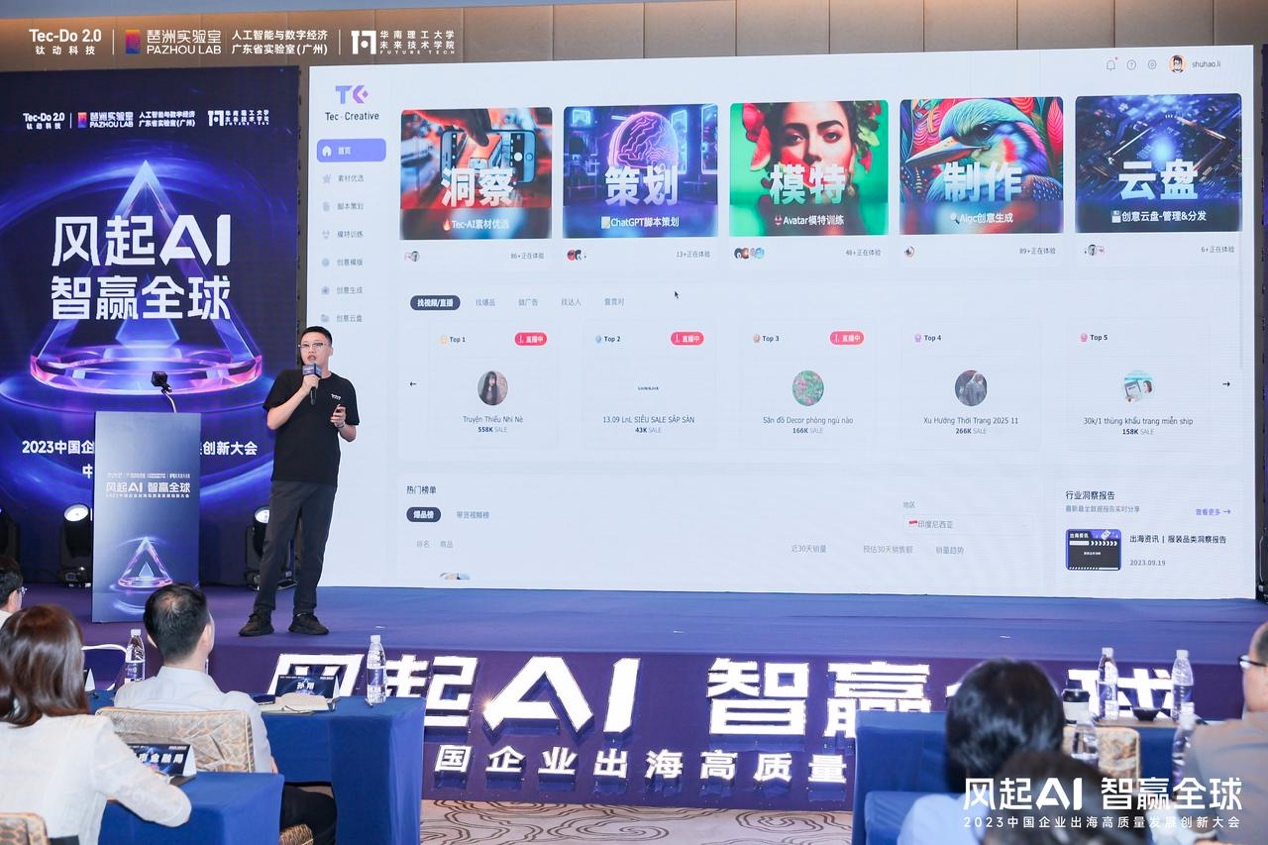 风起AI，智赢全球｜钛动科技2023年中国企业出海高质量发展创新大会举办