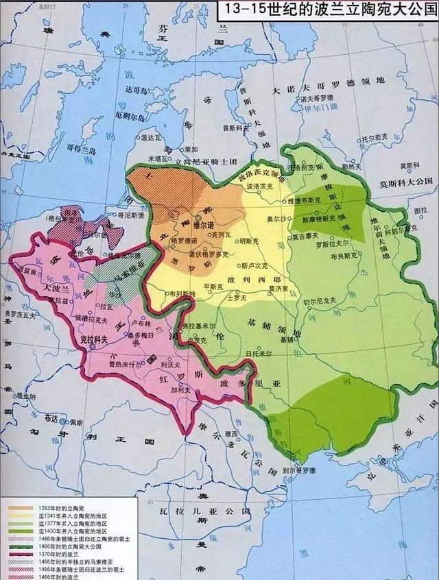 来源/02版《中国历史地图集》在波兰历史上,《卢布林条约》是所谓"