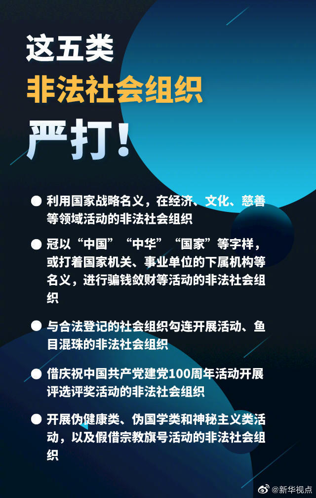 这5类非法社会组织，严打！