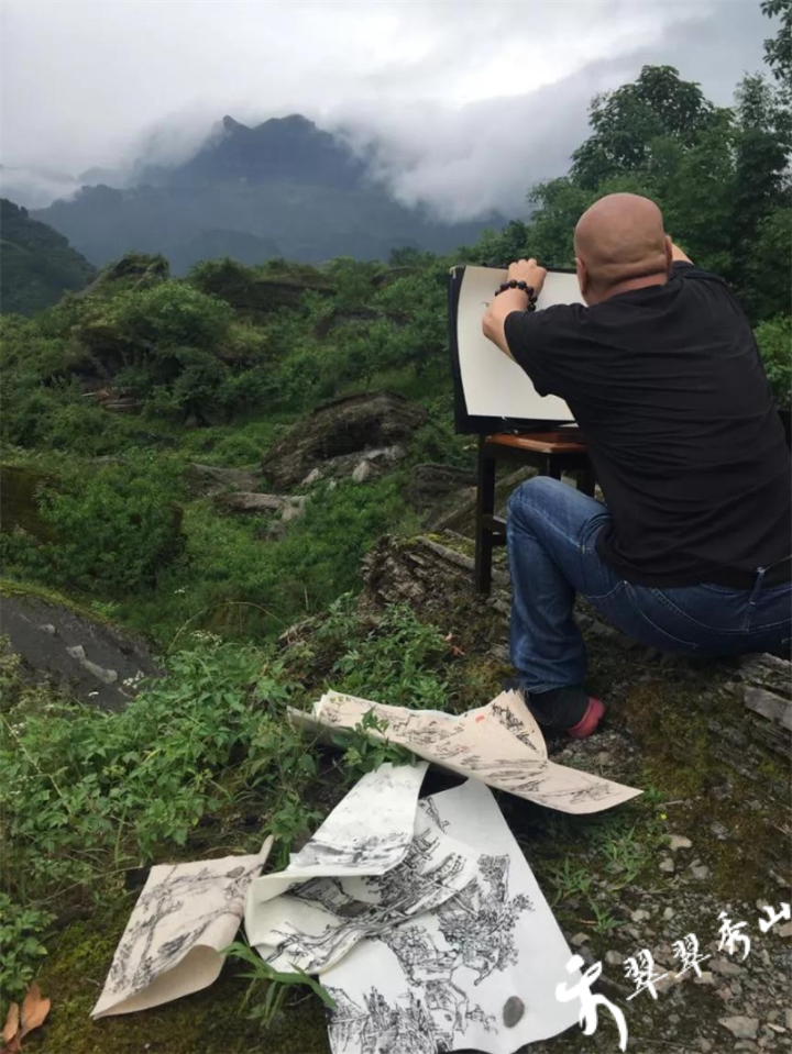 花灯之城秀山云上太阳彭和民土家风情中国画作品展即将启幕