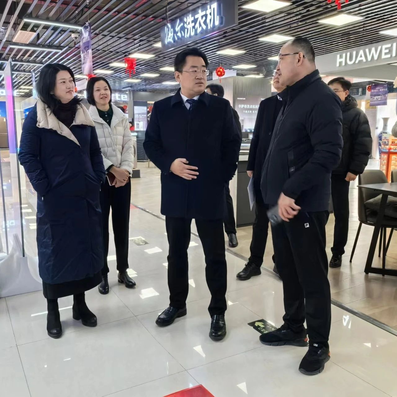 烟台市商务局到高新区走访调研批零住餐企业