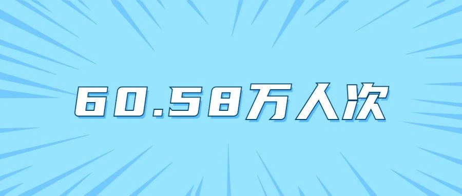 3天60.58万人次！！！