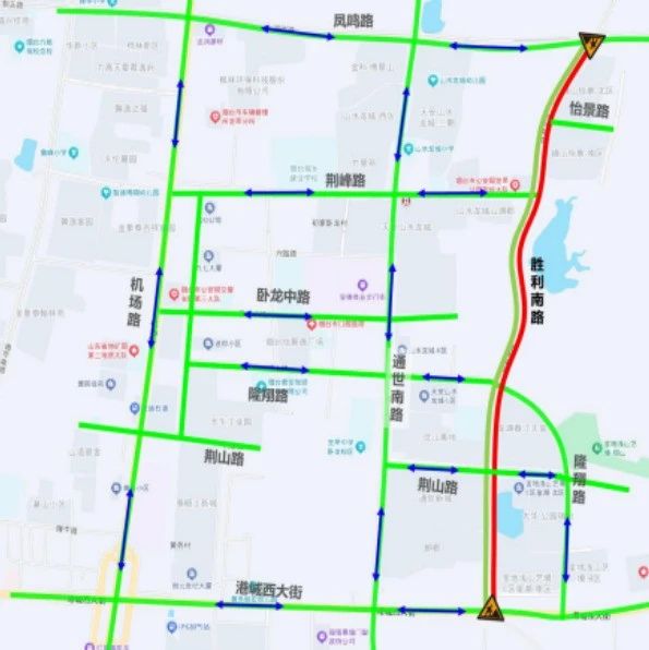 烟台芝罘区胜利南路施工公告