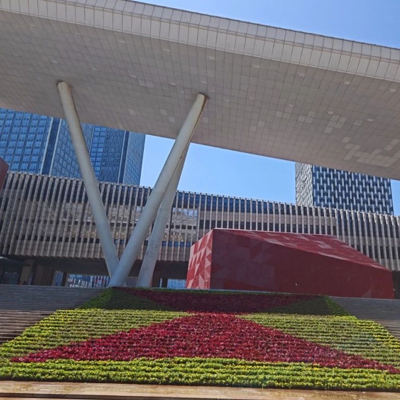 八万余盆草花“七一”亮相文化中心广场