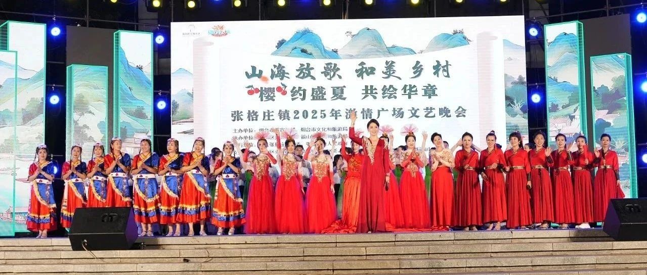 视听盛宴点燃夏日！张格庄镇2025年激情广场文艺晚会落幕