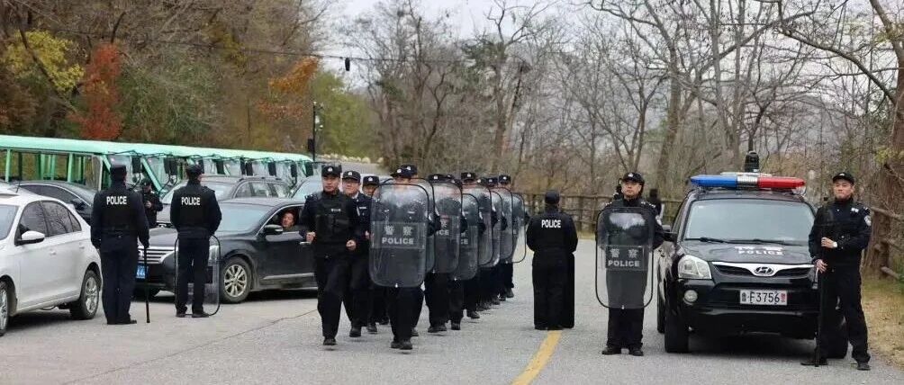 昆嵛公安分局联合昆嵛山林场组织开展群体性事件处置拉动演练