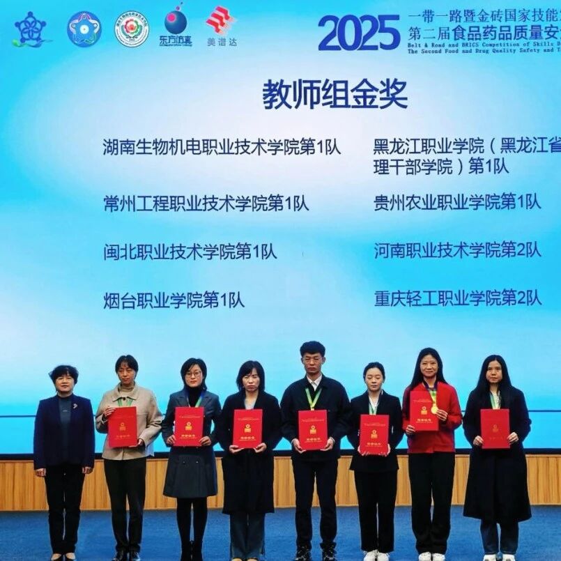 烟职教师在“一带一路”暨金砖国家技能发展与技术创新大赛获金奖