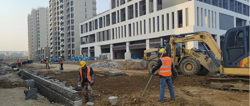 莱山区安置房建设掀起冬季施工热潮