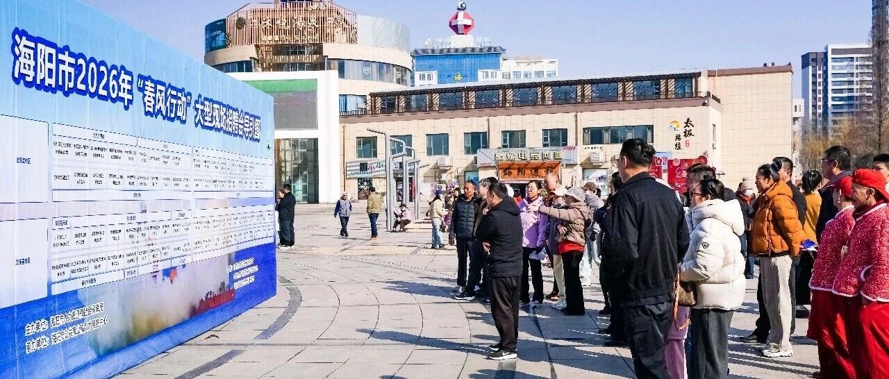 海阳市2026年“春风行动”大型现场招聘会圆满落幕