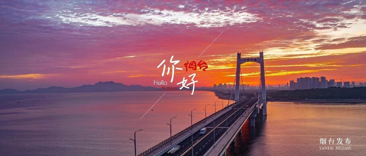 【你好 烟台】朝霞云海映大桥
